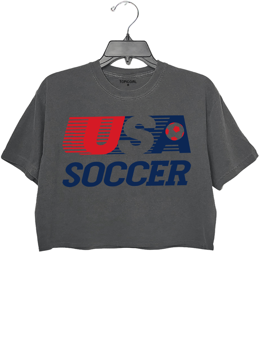 American Soccer Game Day Crop Top