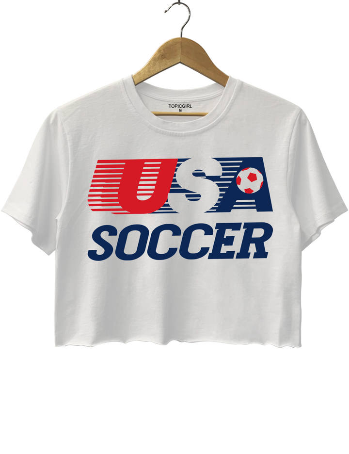 American Soccer Game Day Crop Top