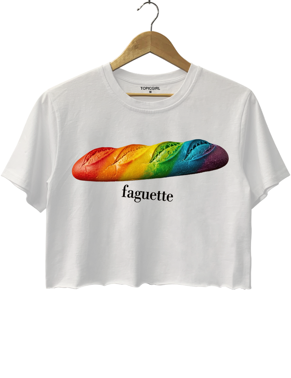 Faguette LGBT Gay Lesbian Joke Crop Top