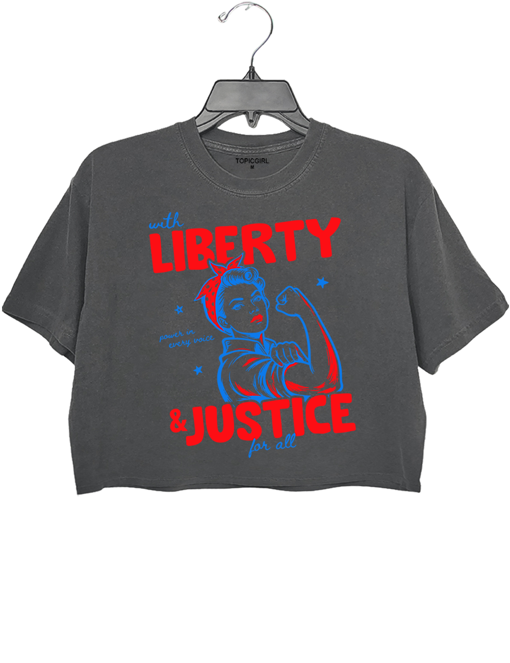 Liberty And Justice For All Crop Top