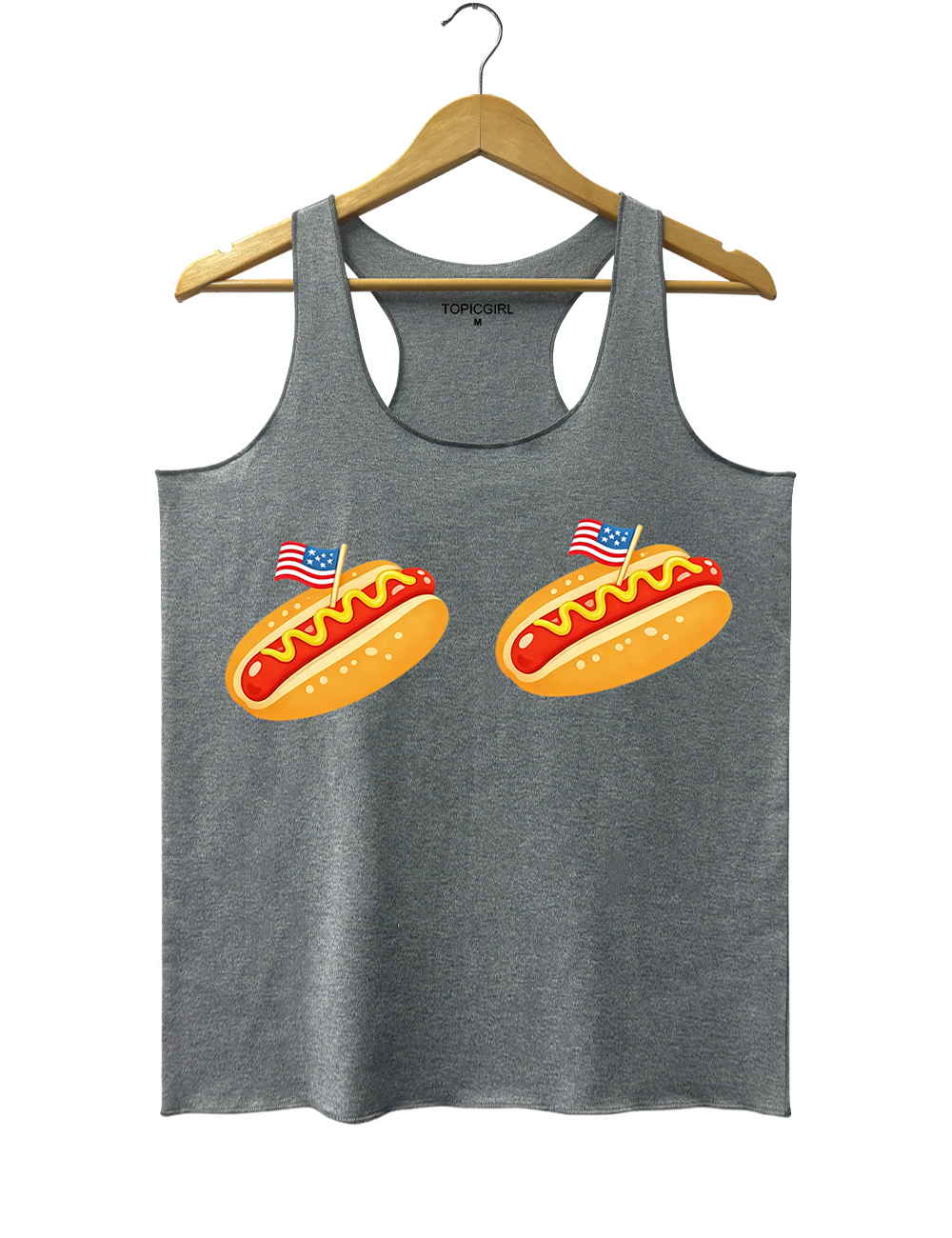 Retro Hot Dog Bikini 4th Of July Tank Top