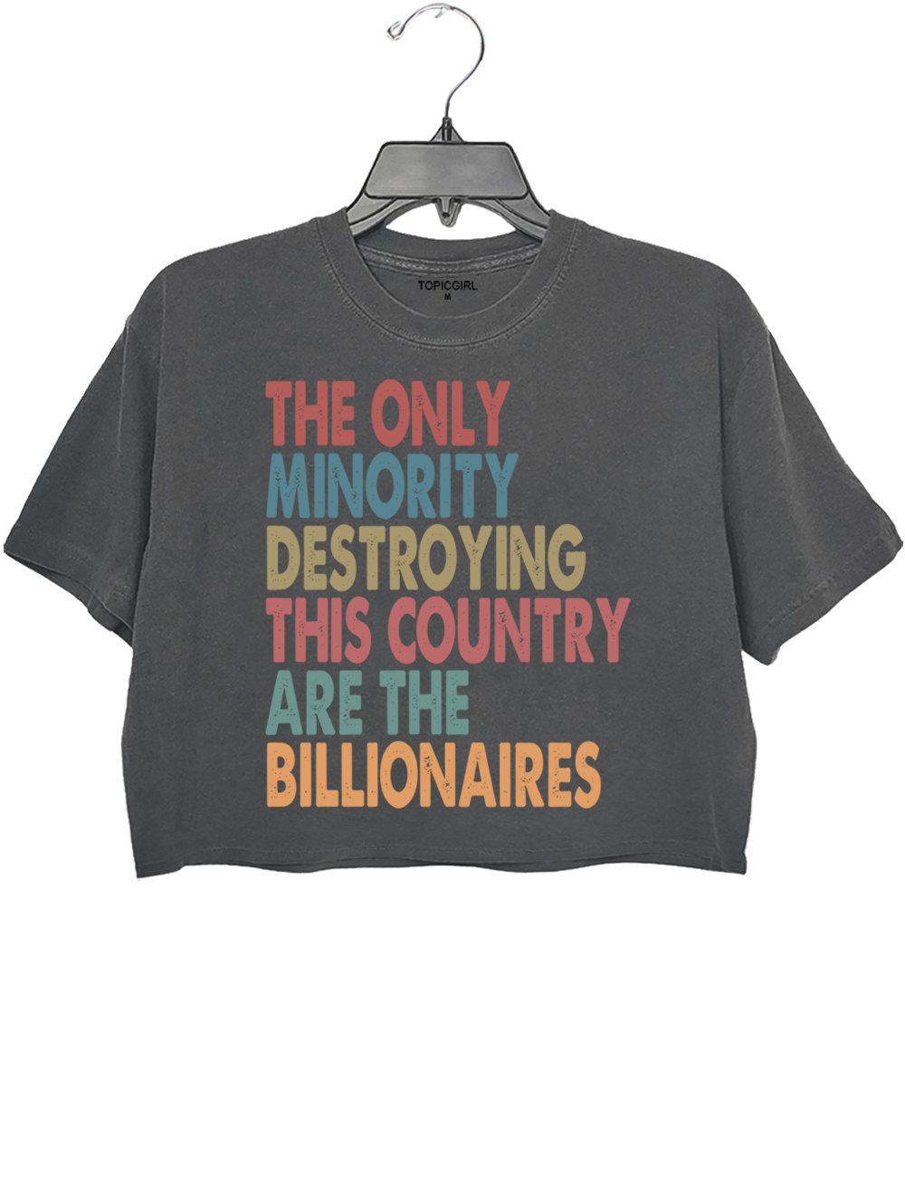 The Only Minority Destroying This Country Are Billionaires Crop Top