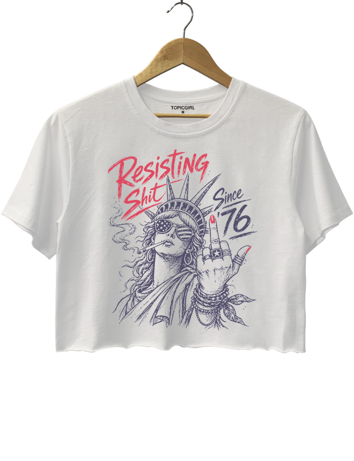 Feminist 4th Of July Crop Top