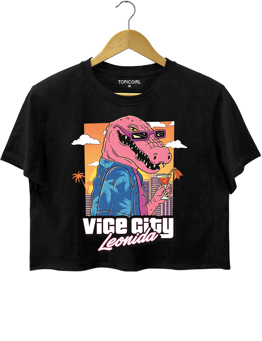 Vice City Leonida Game Graphic Crop Top