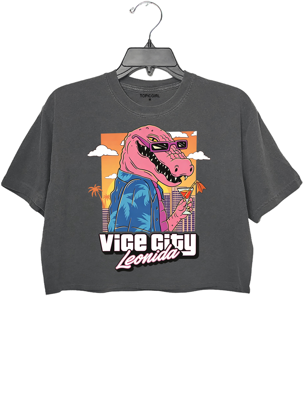 Vice City Leonida Game Graphic Crop Top