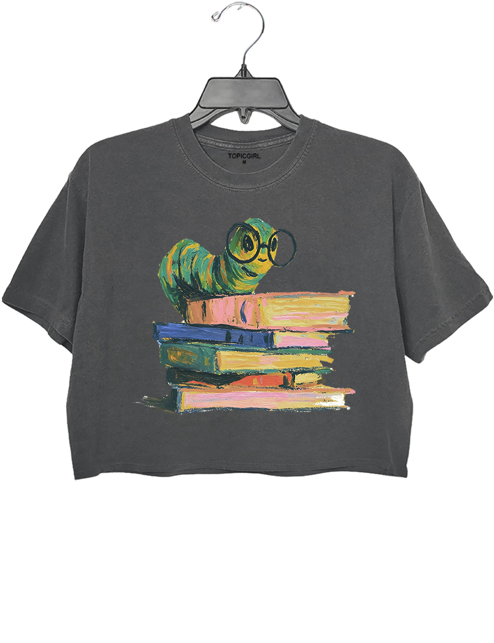 Bookworm Graphic Crop Top