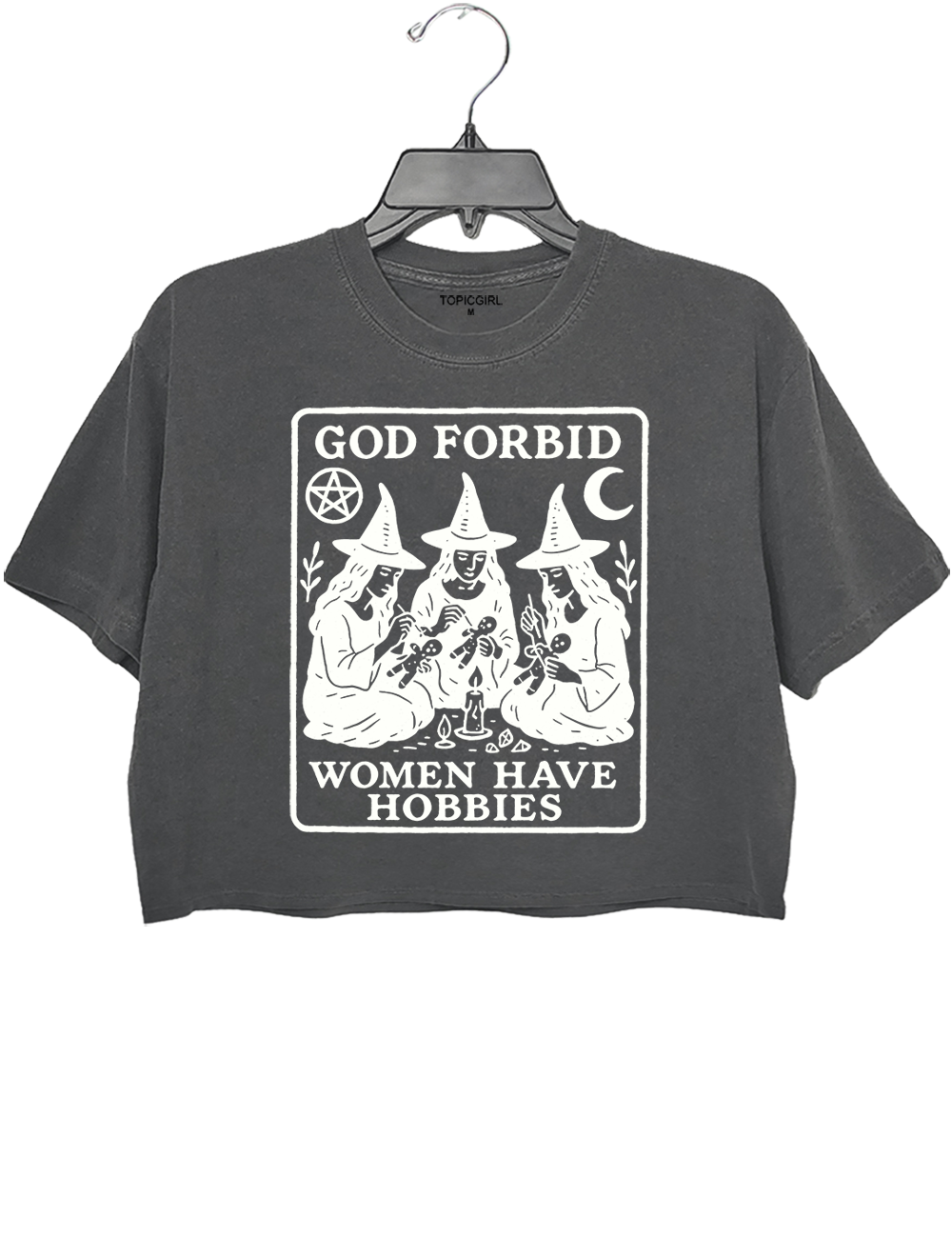 God Forbid Woman Have Hobbies Crop Top