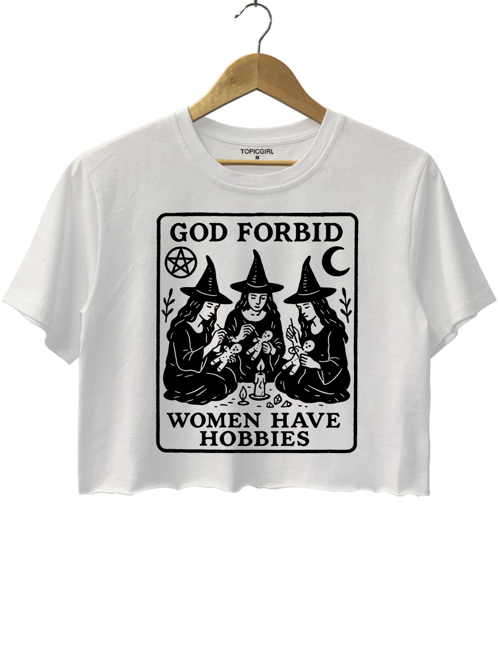 God Forbid Woman Have Hobbies Crop Top