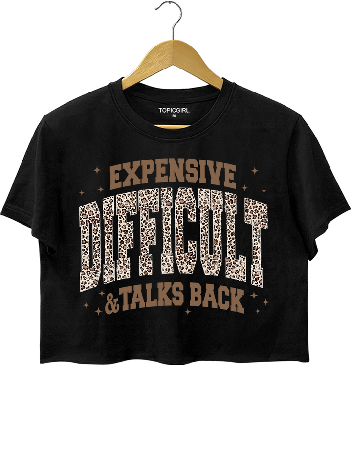 Expensive Difficult And Talks Back Leopard Print Crop Top
