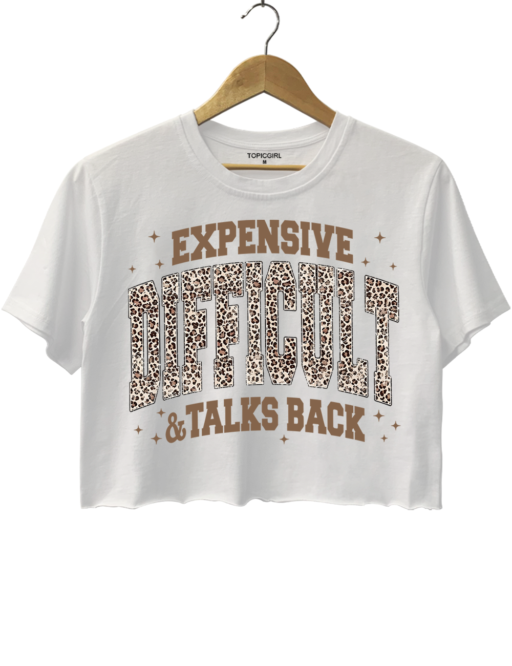 Expensive Difficult And Talks Back Leopard Print Crop Top