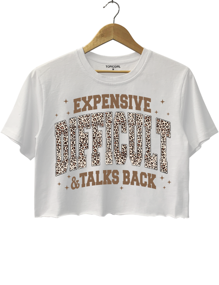 Expensive Difficult And Talks Back Leopard Print Crop Top