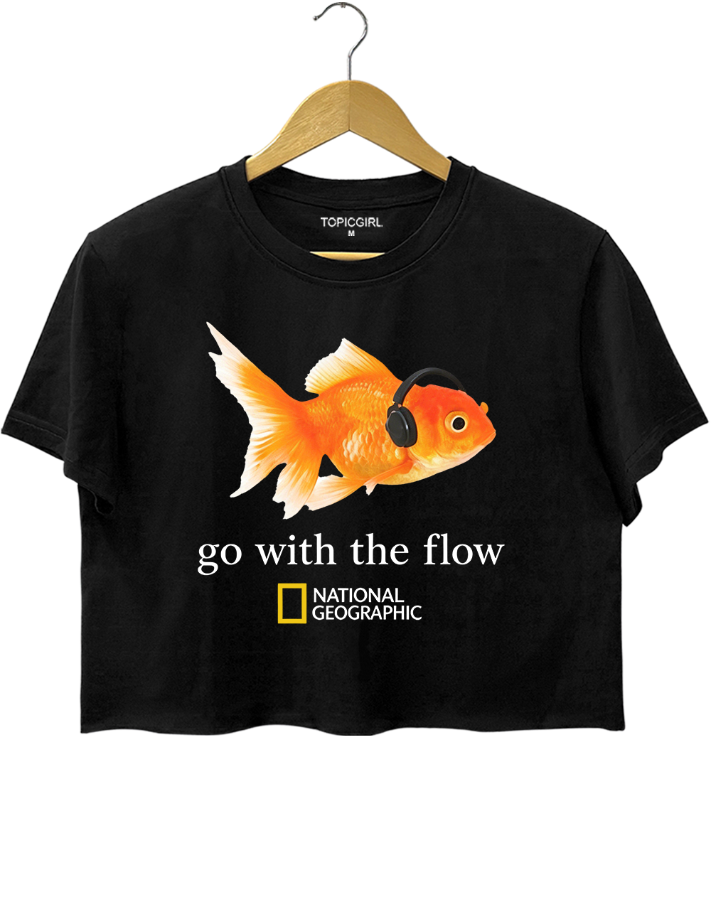 Go With The Flow Goldfish Crop Top