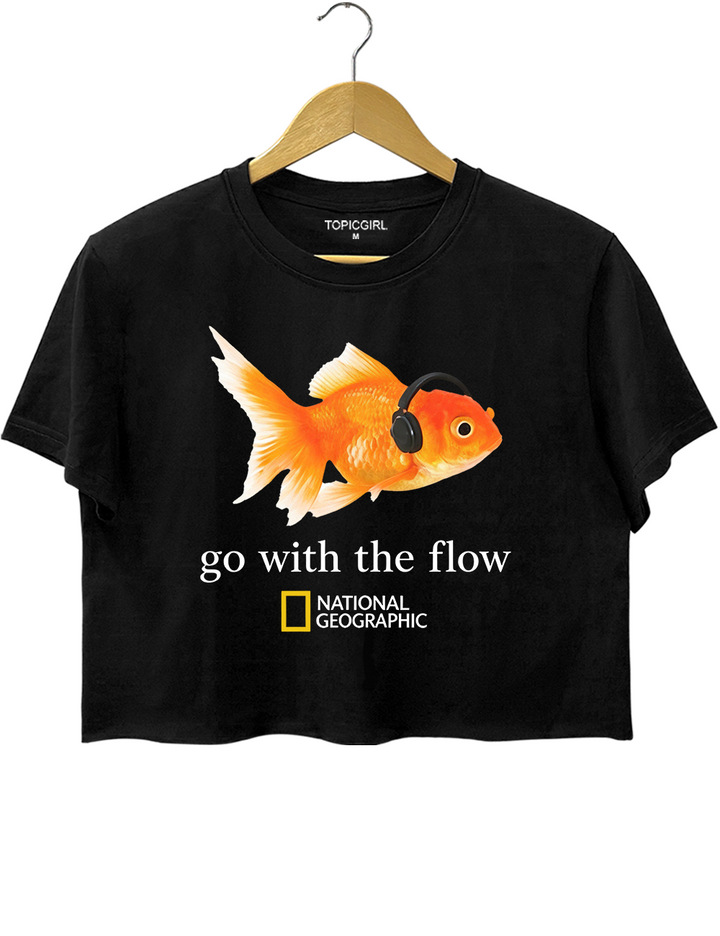 Go With The Flow Goldfish Crop Top