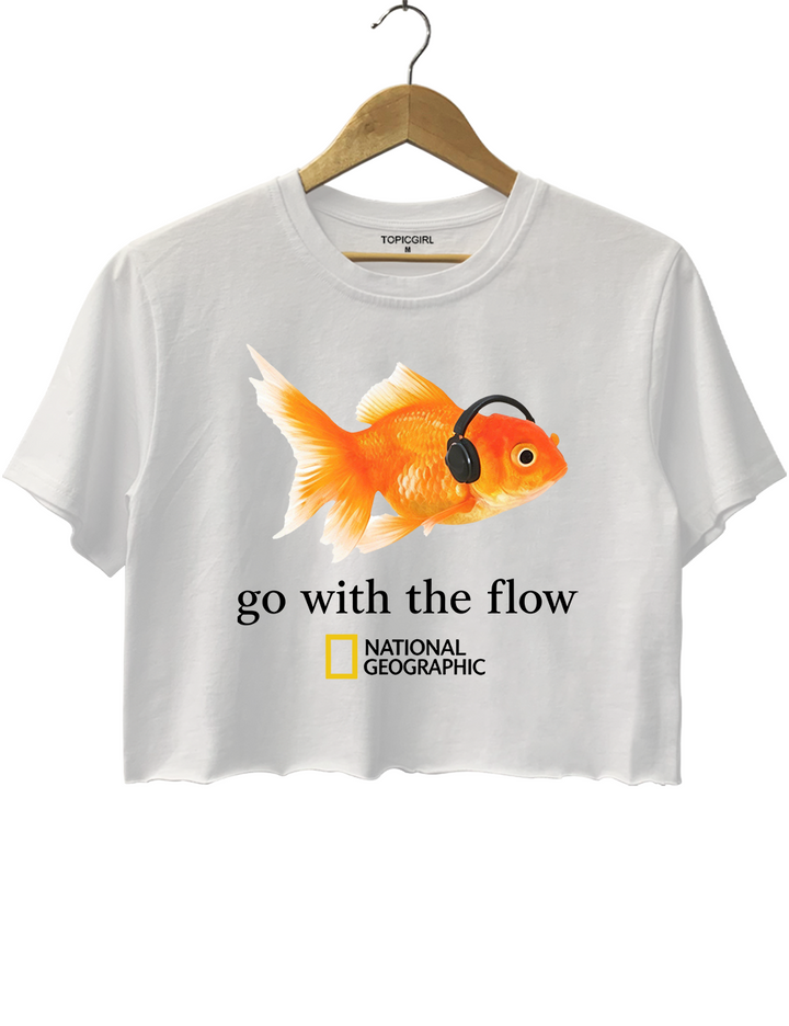 Go With The Flow Goldfish Crop Top