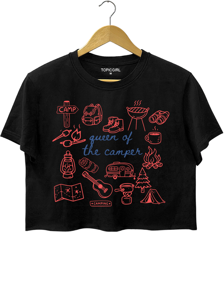 Queen Of The Camper Crop Top