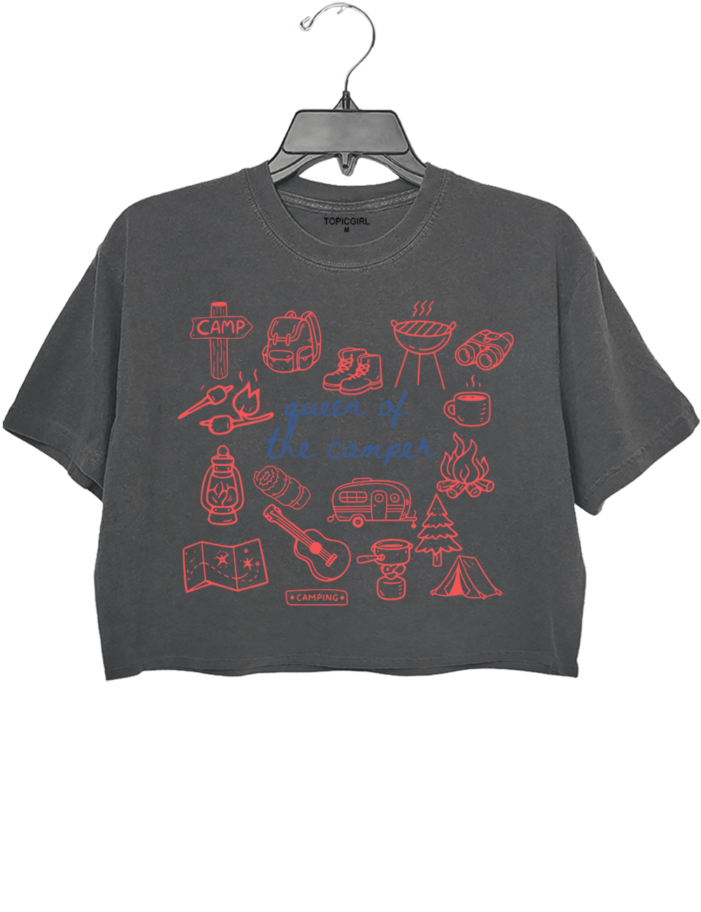 Queen Of The Camper Crop Top