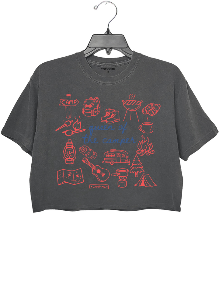 Queen Of The Camper Crop Top