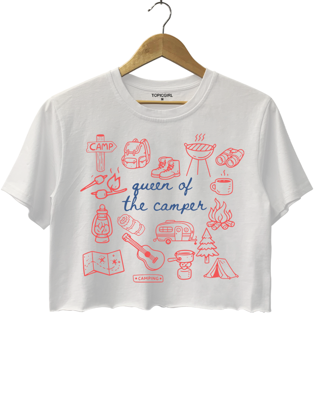 Queen Of The Camper Crop Top