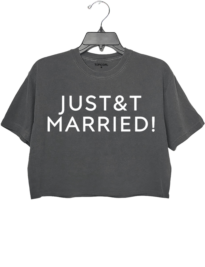Just&amp;T Married Taylor Wedding Crop Top