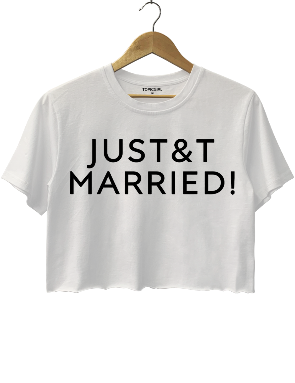 Just&amp;T Married Taylor Wedding Crop Top