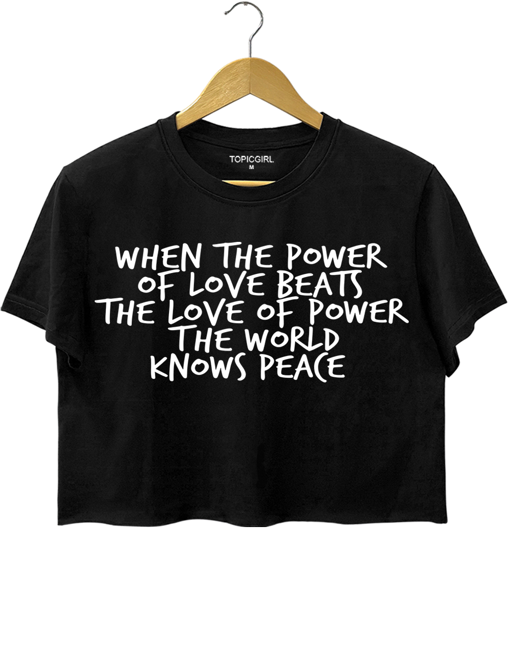 When The Power Of Love NYC Skyline Crop Top