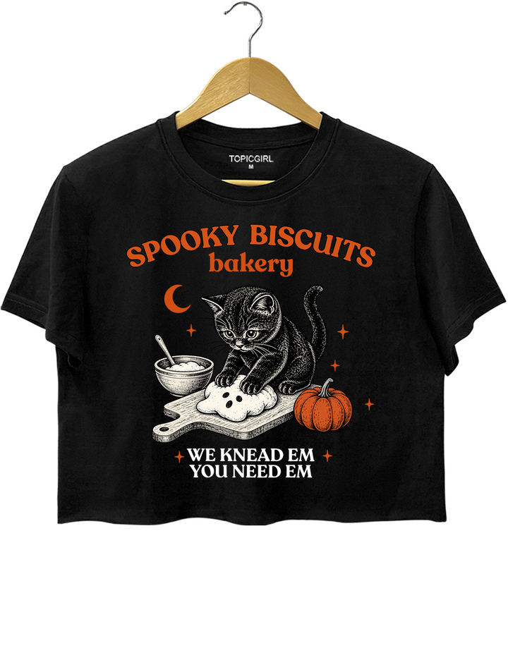 Kitty Biscuits Spooky Season Crop Top