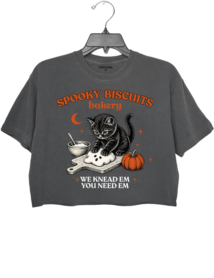 Kitty Biscuits Spooky Season Crop Top