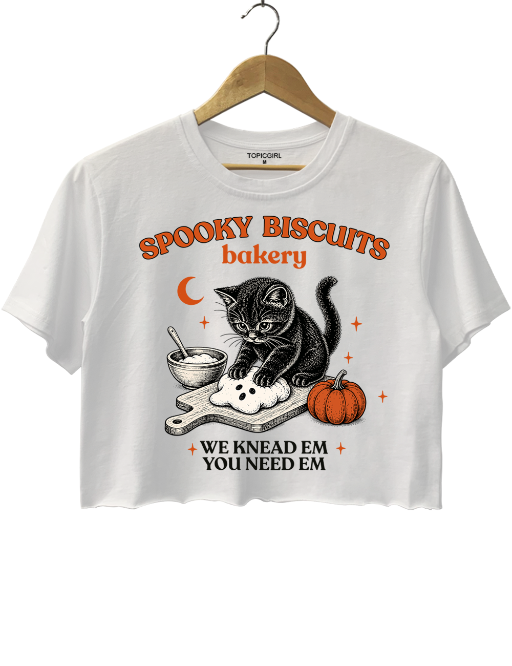 Kitty Biscuits Spooky Season Crop Top