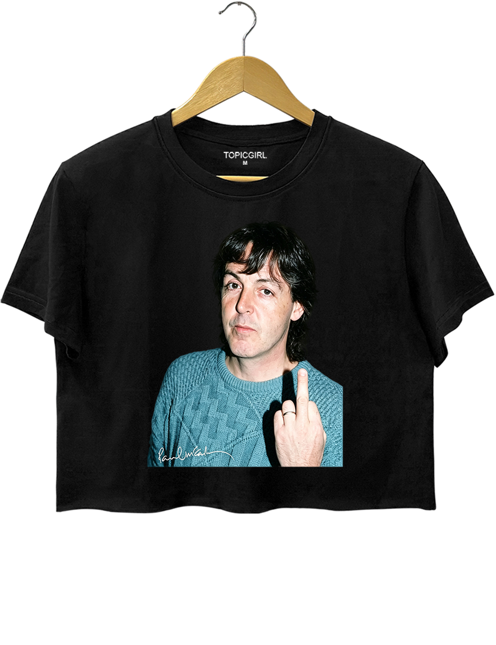 Paul Middle Finger Tour Crop Top