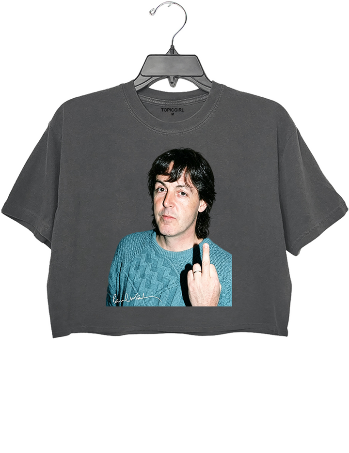 Paul Middle Finger Tour Crop Top