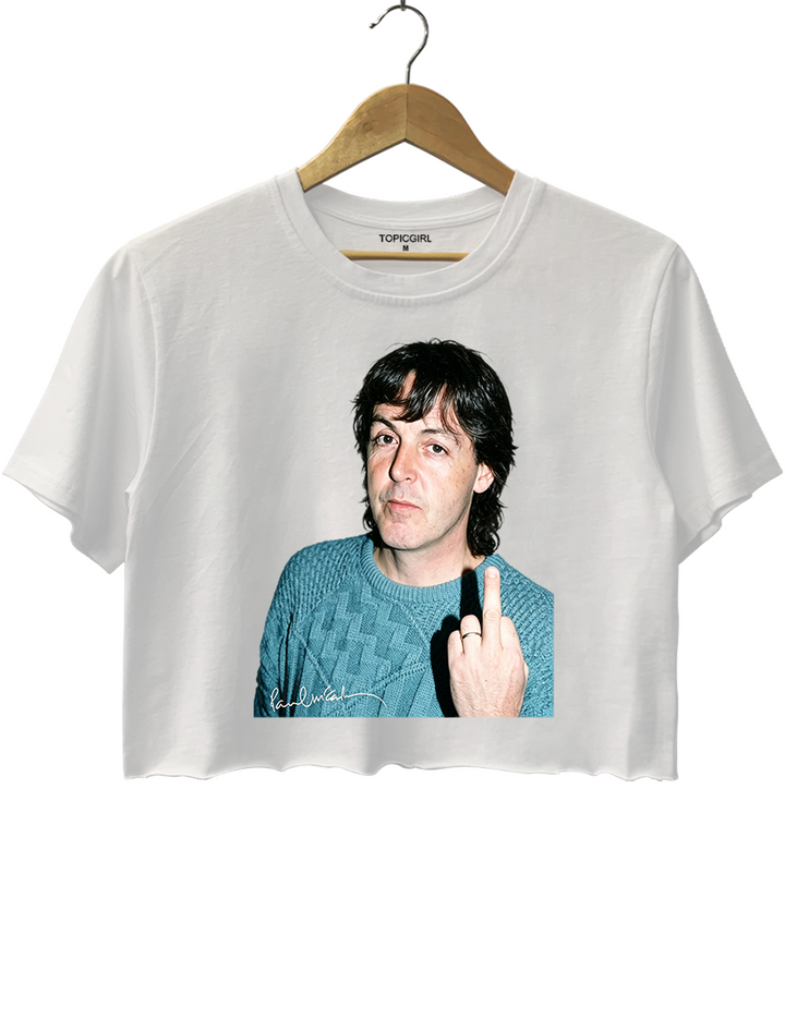 Paul Middle Finger Tour Crop Top