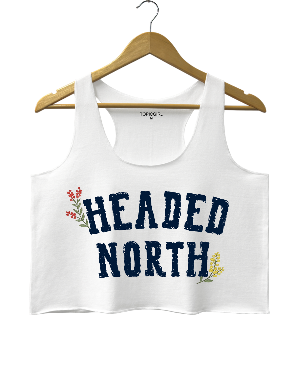 Headed North The Great Divide Tour Crop Tank Top