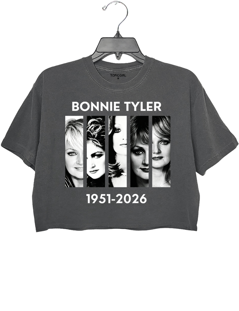 Vintage Bonnie Tyler Rest In Peace Crop Top