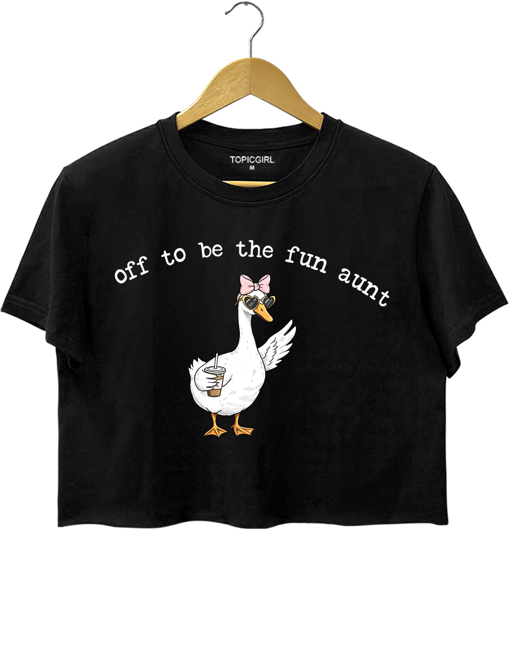 Funny Aunt Goose Crop Top