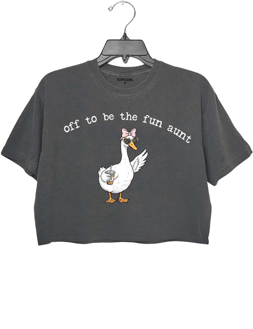 Funny Aunt Goose Crop Top