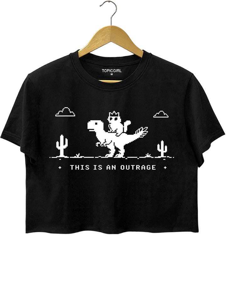 This Is An Outrage Princess Donut And Mongo Crop Top
