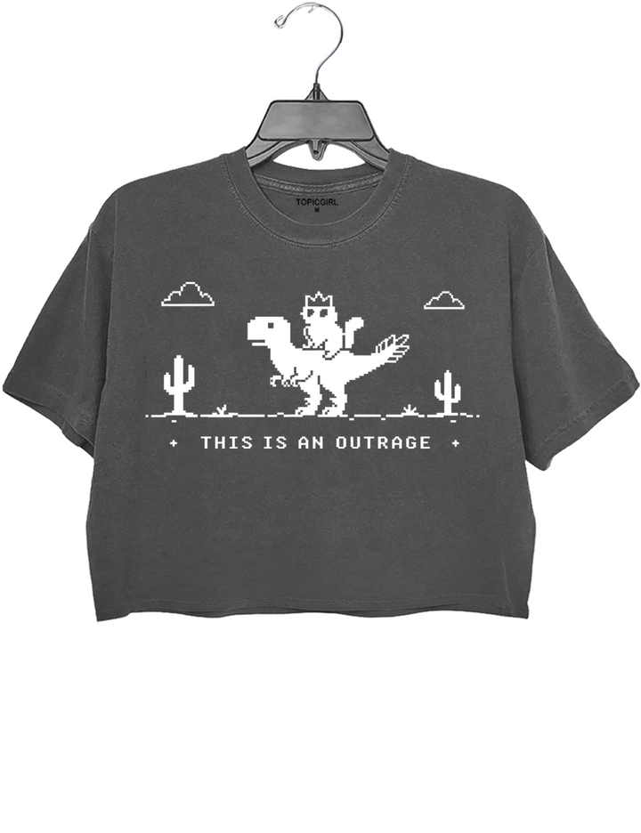 This Is An Outrage Princess Donut And Mongo Crop Top