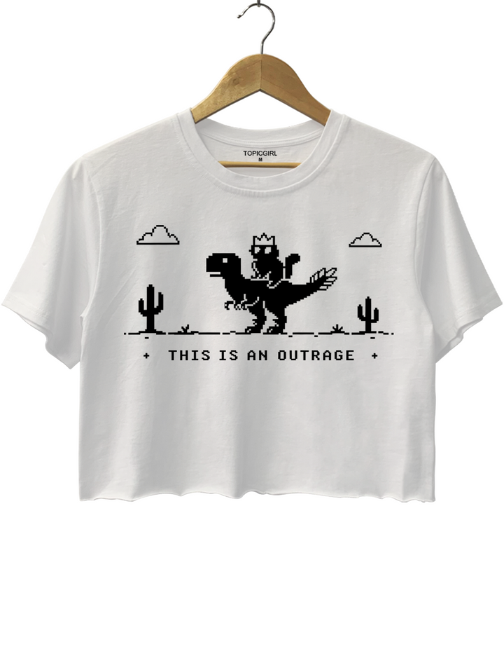 This Is An Outrage Princess Donut And Mongo Crop Top