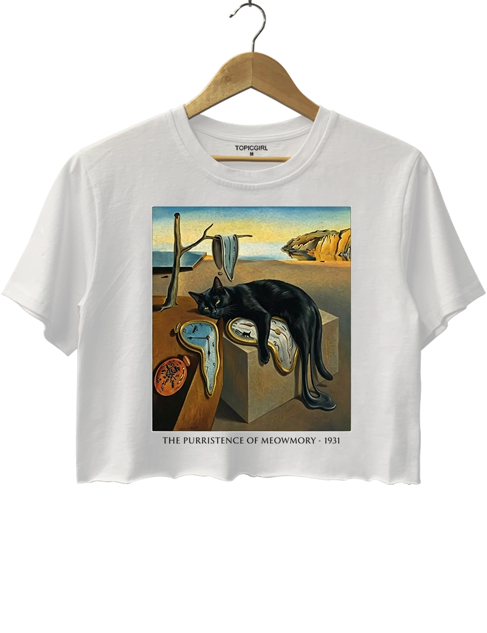 The Purrsistence Of Meowmory Crop Top