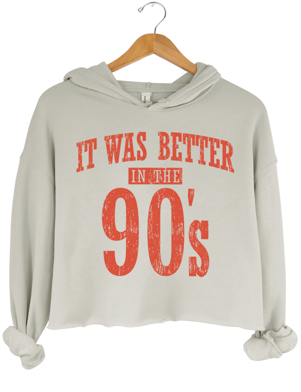 It Was Better In The 90s Crop Hoodie
