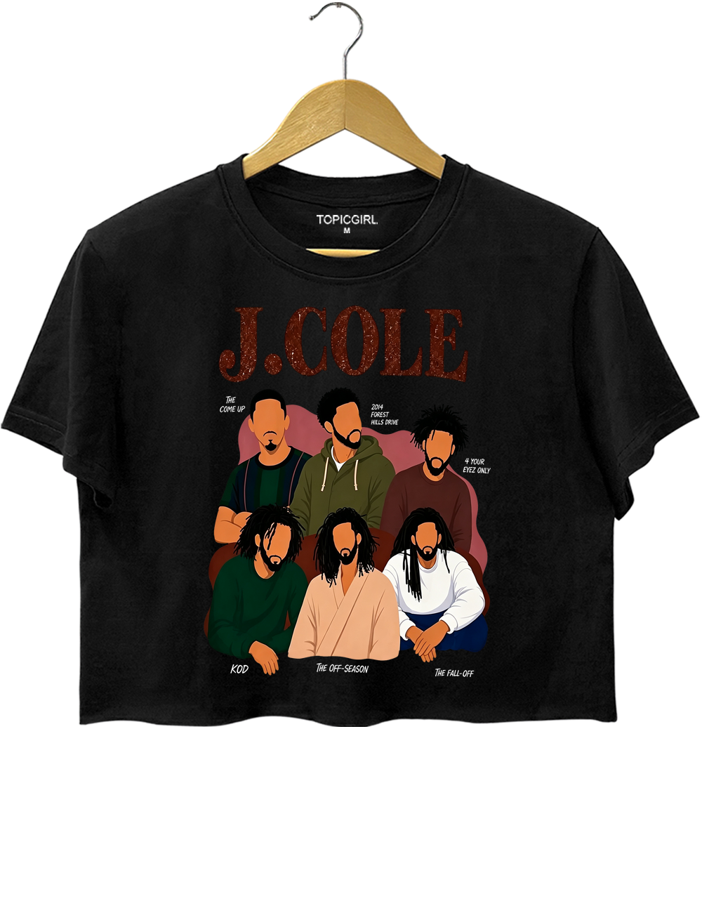 J. Cole Graphic Crop Top