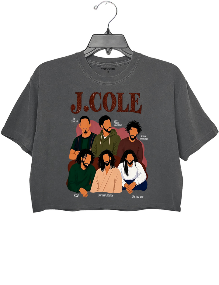 J. Cole Graphic Crop Top