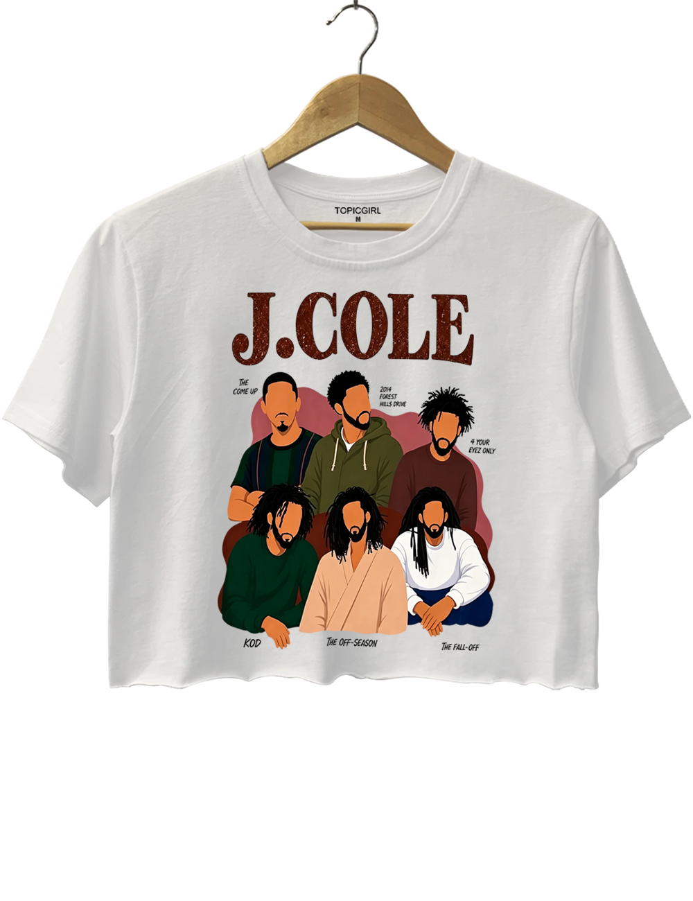 J. Cole Graphic Crop Top