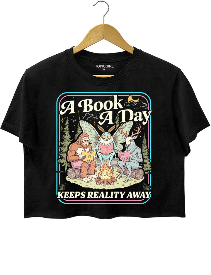 Cryptid Book Club Crop Top