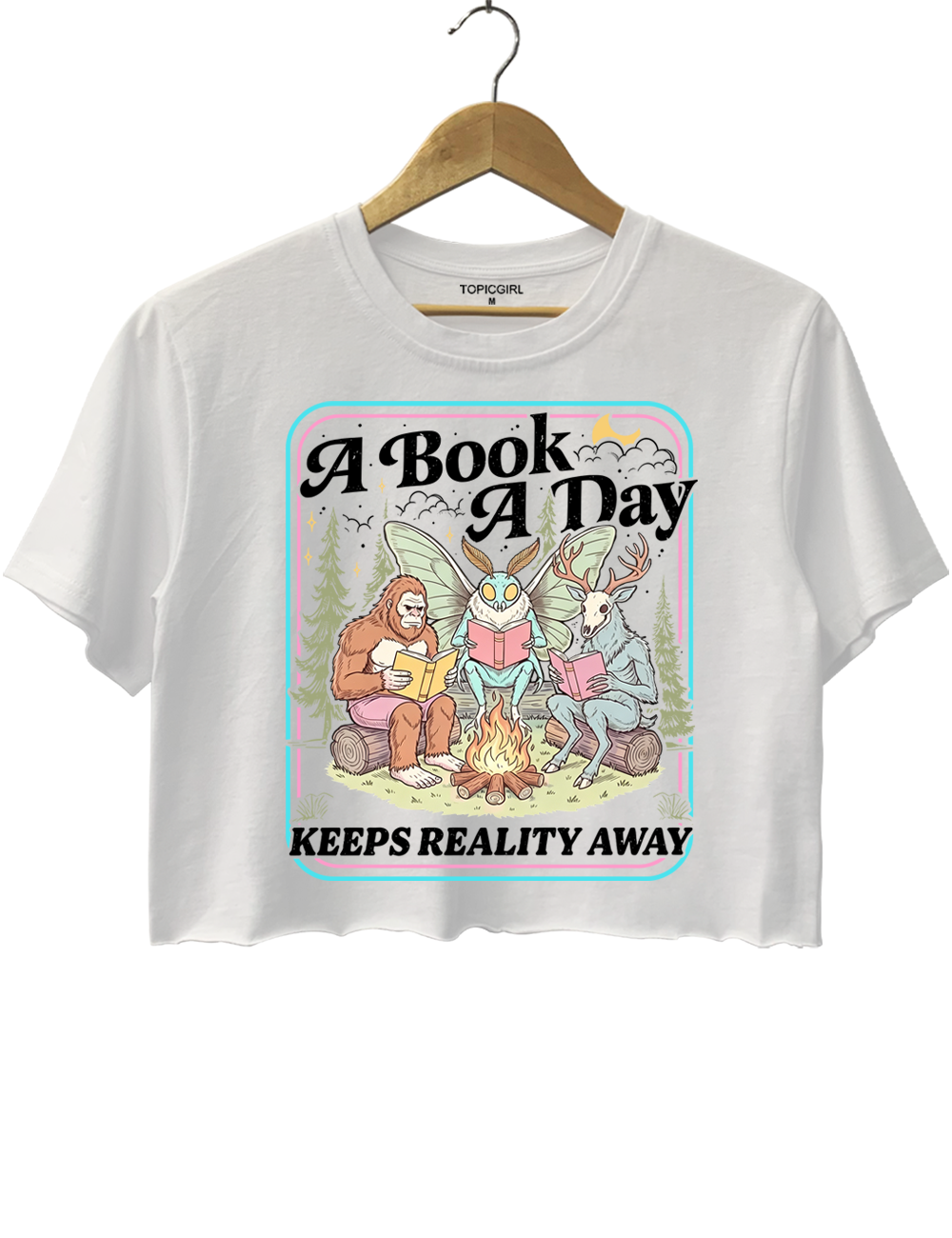 Cryptid Book Club Crop Top
