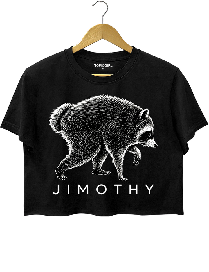 Vintage Jimothy Raccoon Crop Top