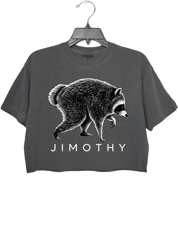 Vintage Jimothy Raccoon Crop Top