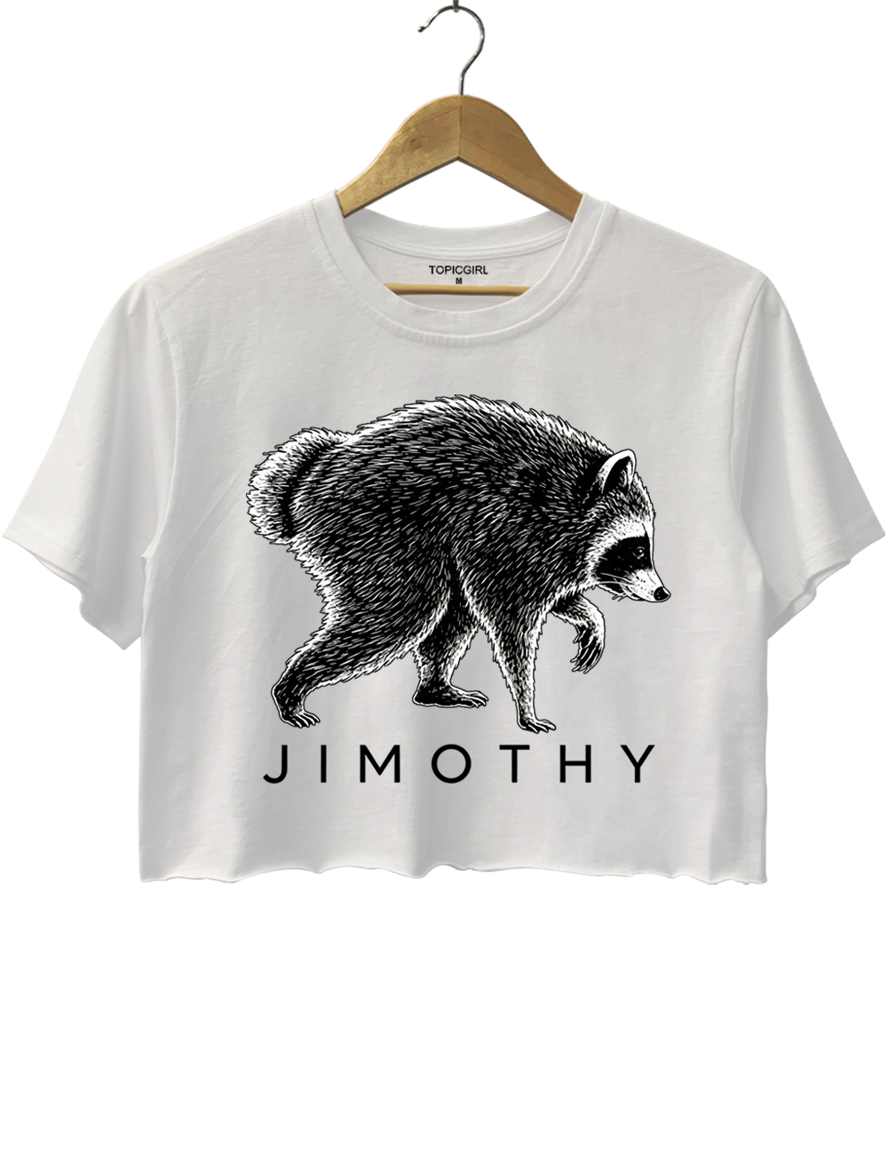 Vintage Jimothy Raccoon Crop Top