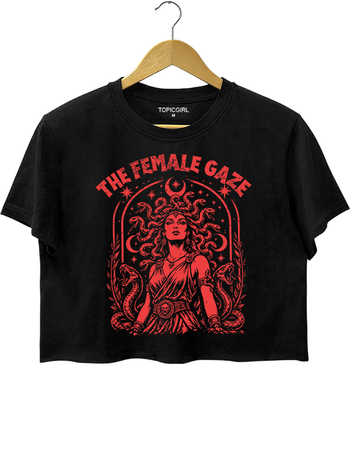 The Female Gaze Vintage Medusa Crop Top