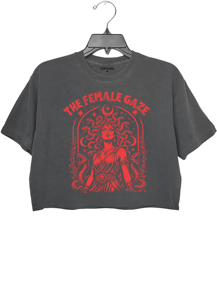 The Female Gaze Vintage Medusa Crop Top